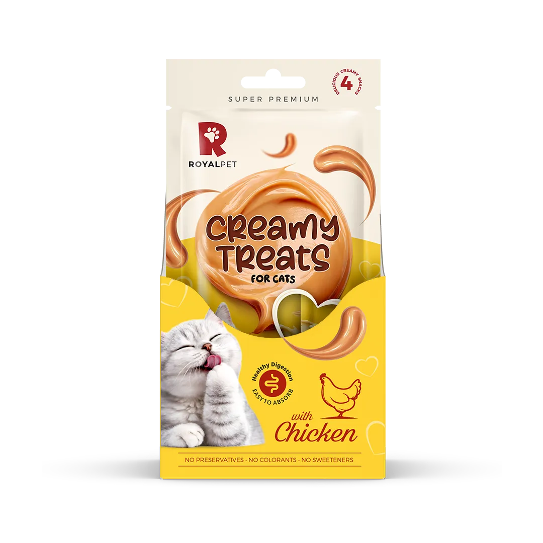 Royalpet Kediler İçin Tavuklu Krema Ödül Maması 4x14gr 1